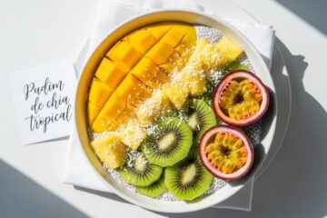 Pudim de chia tropical