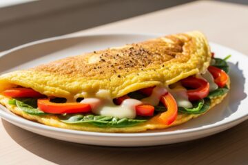 omelete rica em proteína
